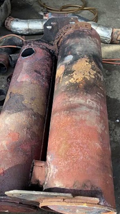 Amazing way to joint truck silencer #silencer #restoration #shortsvideo #ytshorts