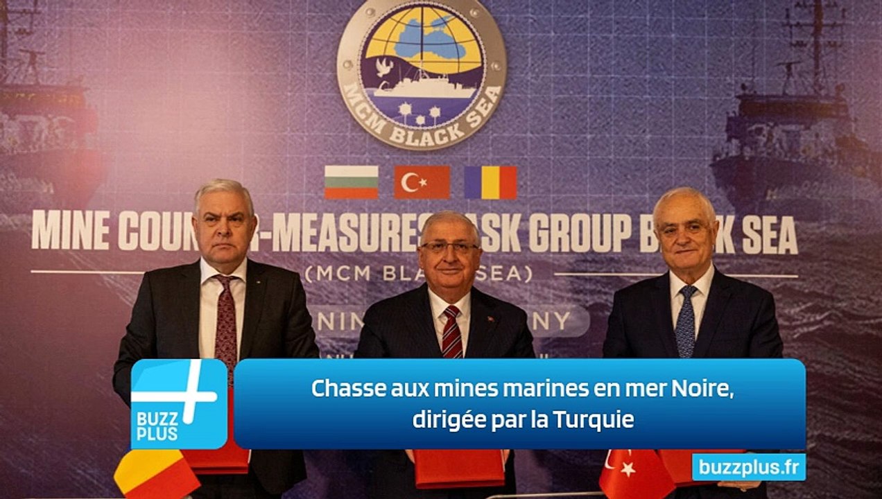 Chasse aux mines marines en mer Noire, dirigée par la Turquie