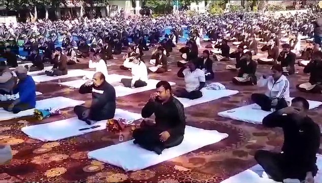 स्वामी विवेकानंद की जयंती के अवसर पर शहर में हुआ सूर्य नमस्कार