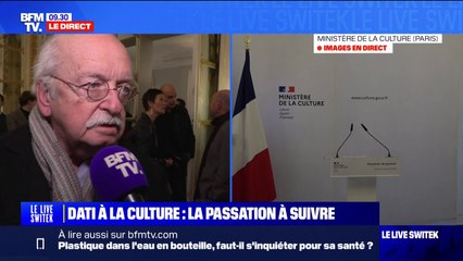 Érik Orsenna: "Pour Rima Abdul-Malak la culture c'est la vie, pour d'autres c'est un coup et c'est une manœuvre"