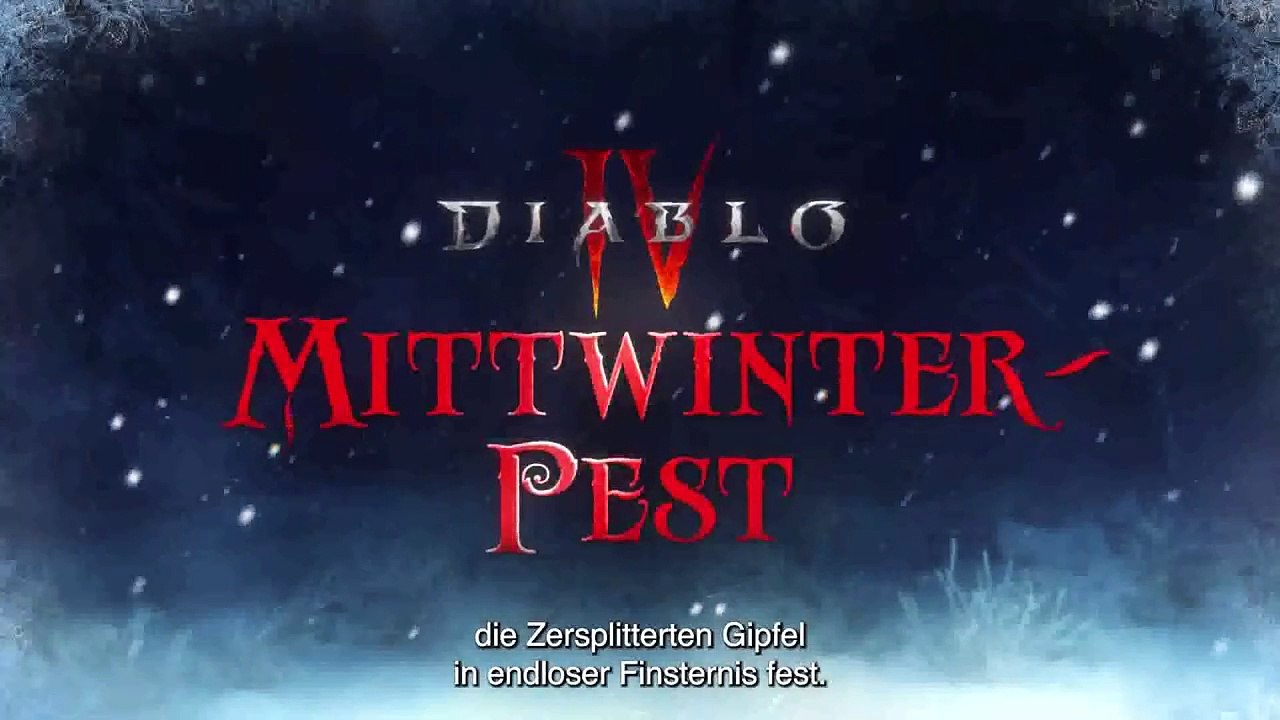 Diablo 4: Der deutsche Trailer zur Mittwinterpest
