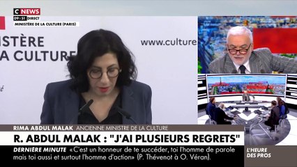 Revoir les discours de Rima Abdul Malak et de Rachida Dati lors de la passation de pouvoir ce matin au ministère de la Culture - Regardez