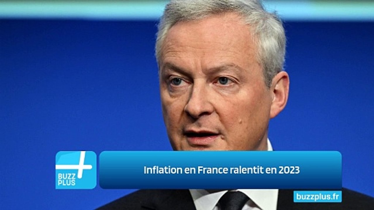 Inflation en France ralentit en 2023