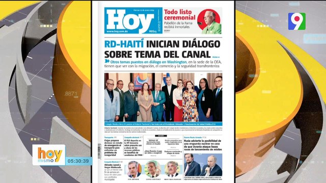 Titulares de prensa dominicana viernes 12 de enero | Hoy Mismo