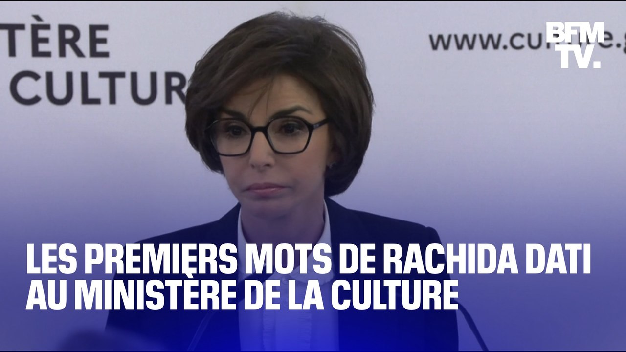 "N'ayez pas peur": les premiers mots de Rachida Dati en tant que ministre de la Culture