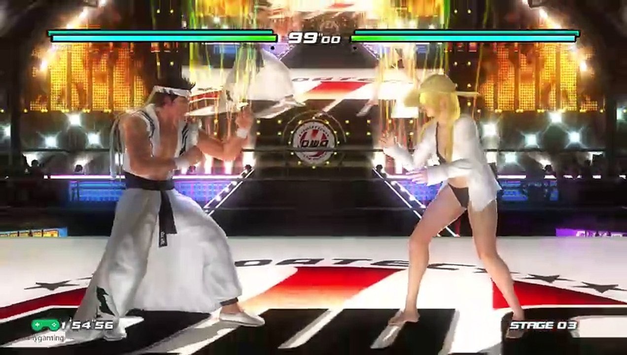 TAG TEAM AKIRA AND SARAH BRYANT DEAD OR ALIVE 5 4K 60 FPS GAMEPLAY