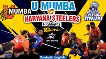 PKL Season 10 | U Mumba Vs. Haryana Steelers Clash Ends in High-Octane Tie | Oneindia News