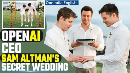 Download Video: OpenAI CEO Sam Altman's Magical Wedding Day with Long-Time Love Oliver Mulherin | Oneindia News