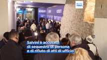 Migranti, Matteo Salvini a Palermo per il caso Open Arms: 