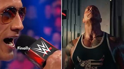 The Rock shares never-before-seen footage from shock WWE return