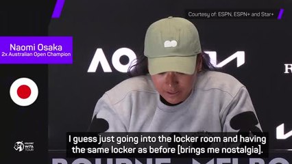 Osaka feeling nostalgic ahead of Australian Open return