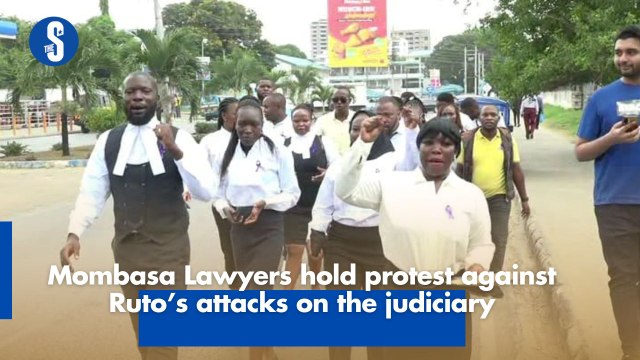 Mombasa Lawyers hold protest against Ruto’s attacks on the judiciary
