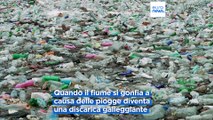 Bosnia: nel fiume Drina una discarica galleggiante