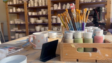 Try something new in 2024: We visit Flying Saucers pottery painting cafe!