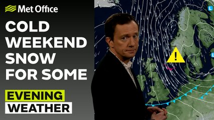 Met Office Evening Weather Forecast 12/01/24 - Rain edging southwards in the north