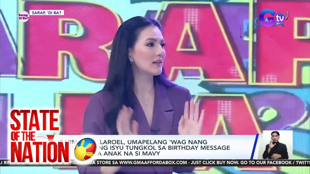 Carmina Villaroel, umapelang 'wag nang palakihin ang isyu tungkol sa birthday message niya para sa anak na si Mavy | SONA
