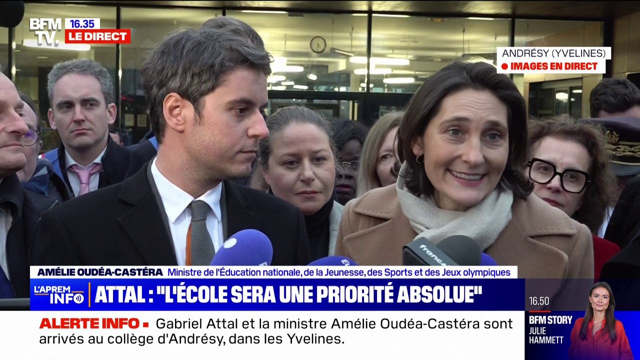 Amélie Oudéa-Castéra, ministre de l'Éducation nationale: "J'ai pu dire aux enfants la fierté qui est la mienne d'être à la tête de cette magnifique institution"nne