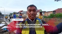 Begini Penampakan Tanggul Sungai Cikapundung yang Jebol