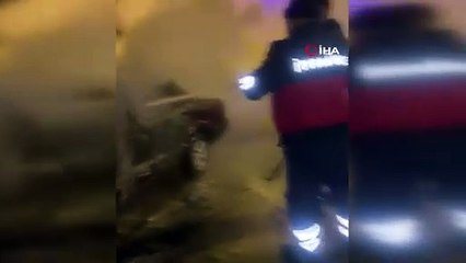 Cezayı duyunca aracını ateşe verdi!