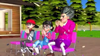 Scary Teacher 3D NickJoker and Tani Harley Quinn - Best Troll Miss T vs 3 Scary Neighbor with Drum