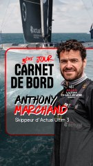 Voile : En atlantique Nord, à bord du trimaran d'Anthony Marchand