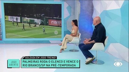 Palmeiras domina em amistoso pré-temporada com goleada de 3 a 0 sobre Rio Branco-SP ⚽