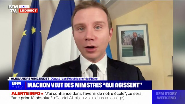 Remaniement: Je me réjouis qu'un certain nombre de grandes personnalités politiques issues de l'UMP puissent prendre des responsabilités , affirme Alexandre Vincendet (LR)