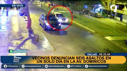 Alarmante: Se registran seis asaltos en un solo día en la avenida Los Dominicos en el Callao