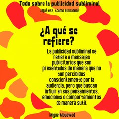 Miguel Mouawad- ¿A qué se refiere?: