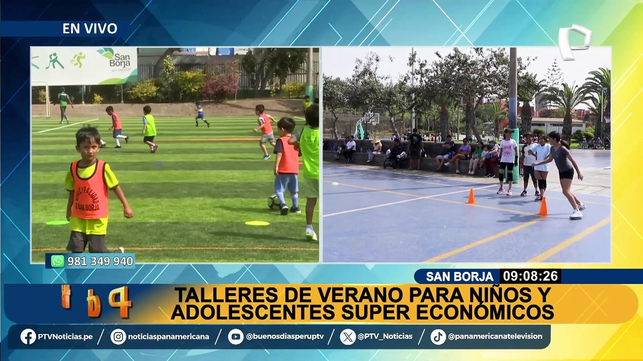 Vacaciones útiles en San Borja: municipio brinda 21 talleres en polideportivo Limatambo