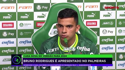 Reforço no Verdão! Palmeiras apresenta atacante Bruno Rodrigues