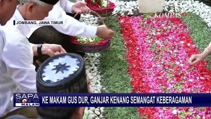 Ditemani Yenny Wahid, Ganjar Ziarah ke Makam Gus Dur dan Kunjungi Ponpes Tebu Ireng