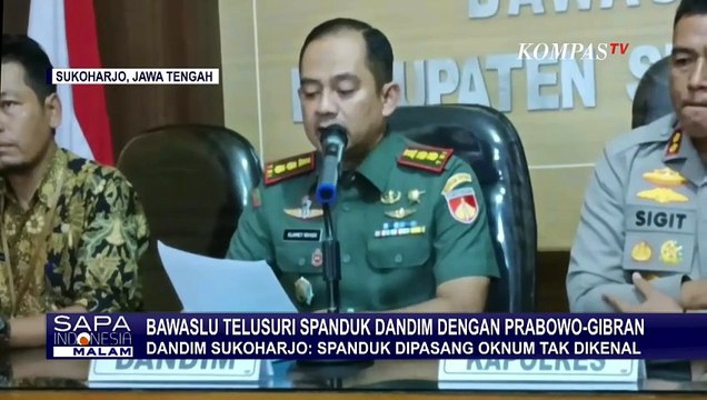 Bawaslu Soal Spanduk Dandim Sukoharjo-Paslon 02 dan Pelanggaran saat Gibran Temui Perangkat Desa