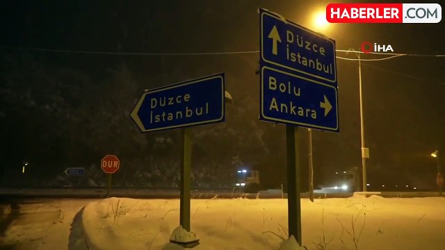 Bolu Dağı'nda Kar Kalınlığı 10 Santimetreye Ulaştı