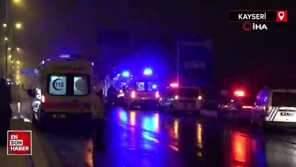 Kayseri'de 8 araçlı zincirleme trafik kazası