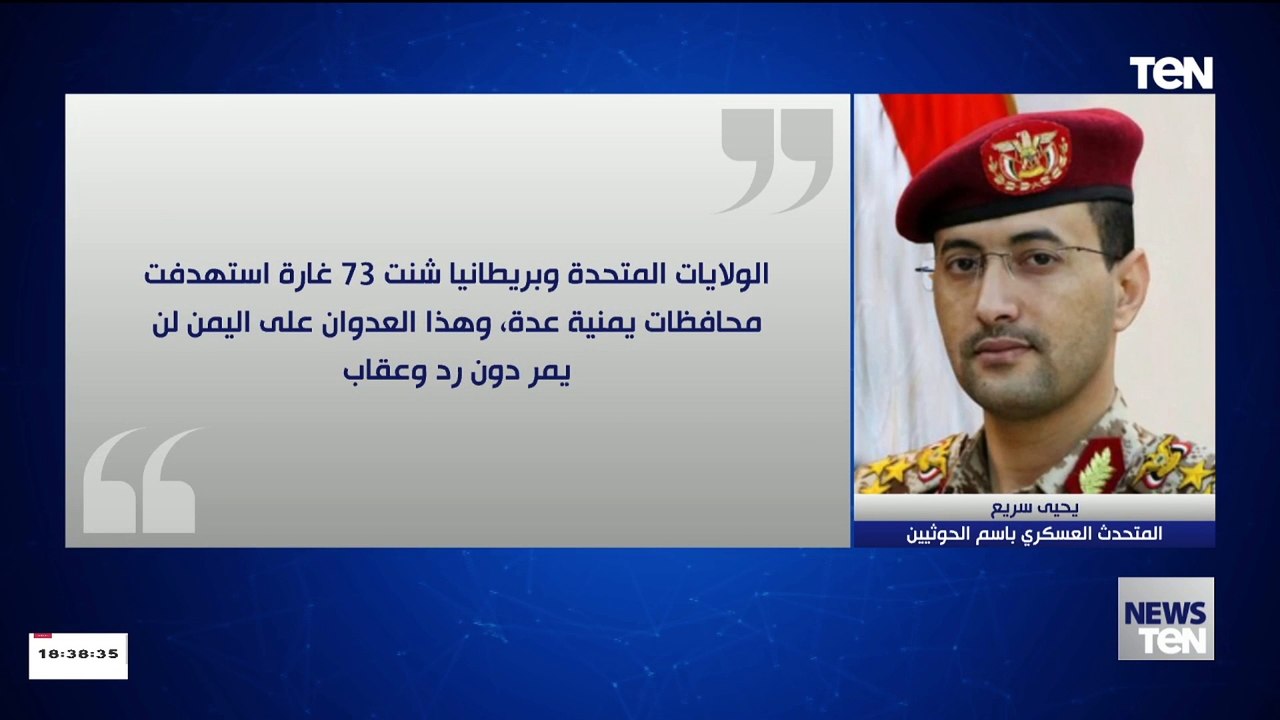 ردود أفعال عربية ودولية على ضربات "حارس الإزدهار" في اليمن وتوعد الحوثيين بالرد
