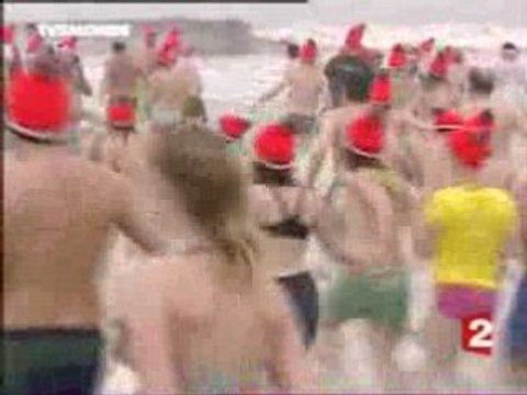 Le premier bain de la nouvelle année 2008 pays bas