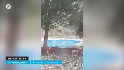 Catastrophic hailstorm in San Rafael, Argentina