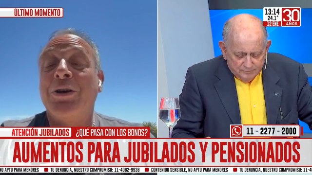 Consultorio en vivo: aumentos para jubilados y pensionados