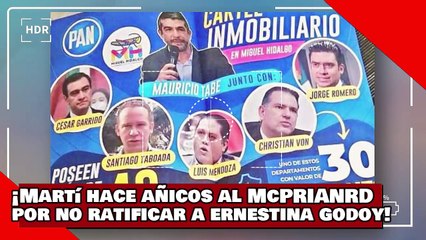 Video herunterladen: ¡VEAN! ¡Martí hace añicos al McPRIANRD llamándolos ridículos por no ratificar a Ernestina Godoy!