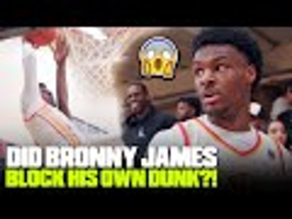 Bronny James BLOCKED HIS OWN DUNK?!  Drops Dimes & Leads S4G To Day 1 Win at Nike Peach Jam