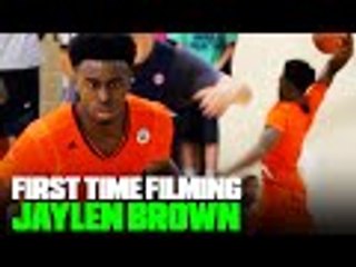 My FIRST TIME Filming Jaylen Brown the Summer He BLEW UP!! Game Ends with Buzzer Beater