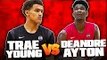 TRAE YOUNG vs DEANDRE AYTON Crazy Peach Jam Matchup!! Young NBA Stars Face Off in High School