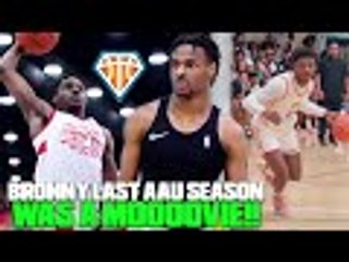 Bronny James LAST AAU SEASON Was A Movie!! Improved SO MUCH in the Last Year