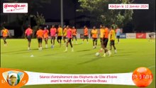 CAN 2023 - Séance d’entraînement des Eléphants de Côte d’Ivoire avant le match contre la Guinée-Bissau