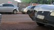 Acidente entre três carros é registrado na Rua Cuiabá