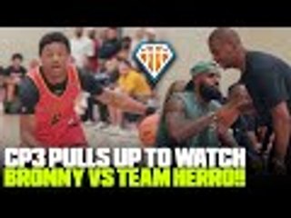 CP3 Pulls Up to Watch Bronny James at Nike Peach Jam!! Strive For Greatness vs Team Herro
