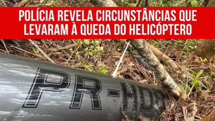 Circunstâncias da QUEDA DO HELICÓPTERO são reveladas pela POLÍCIA