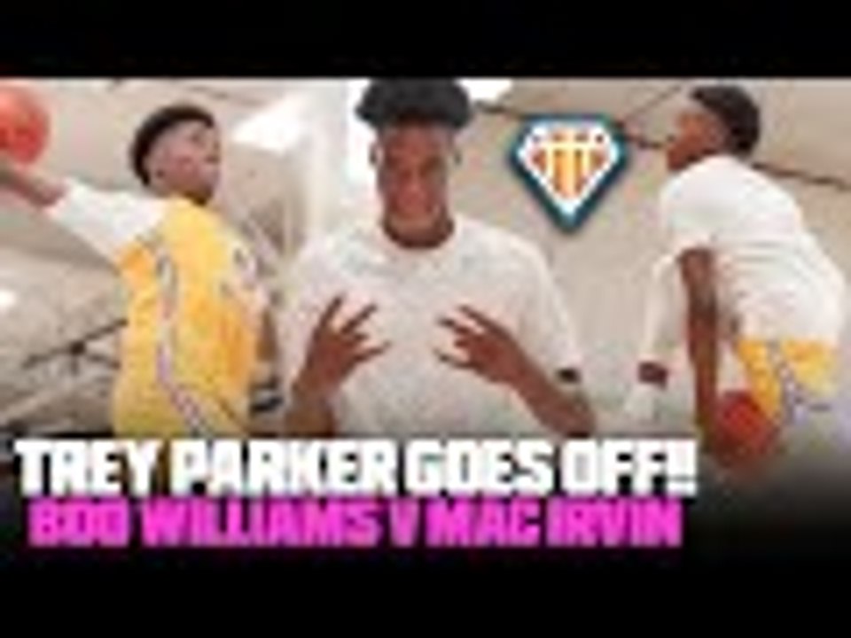 Trey Parker Hits 360 LAYUP & CRAZY DUNK That Set Peach Jam ON FIRE!! Boo Williams v Mac Irvin