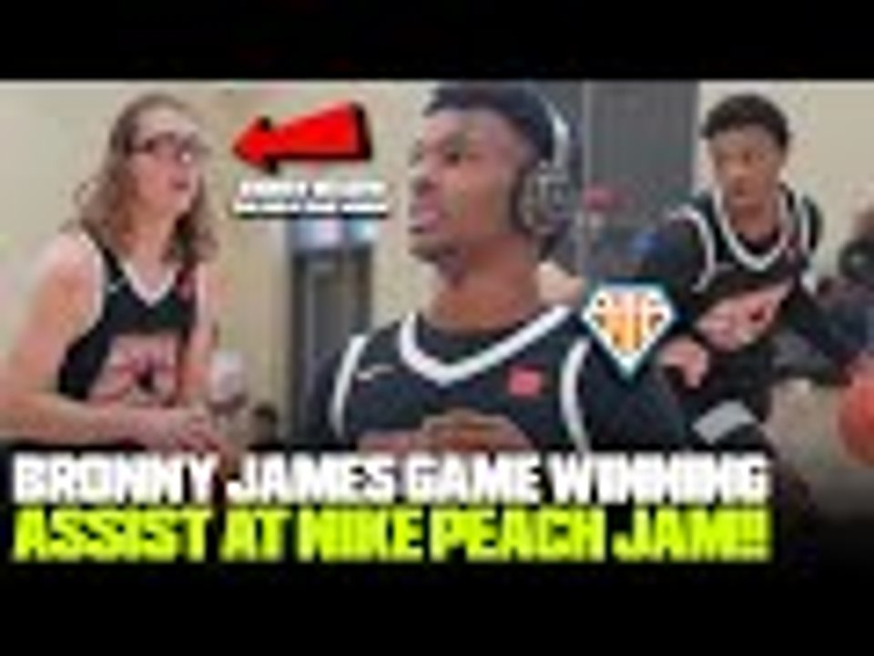 Bronny James GAME WINNING ASSIST at Nike Peach Jam!! | Andrew Meadow Hits BIG SHOT for S4G